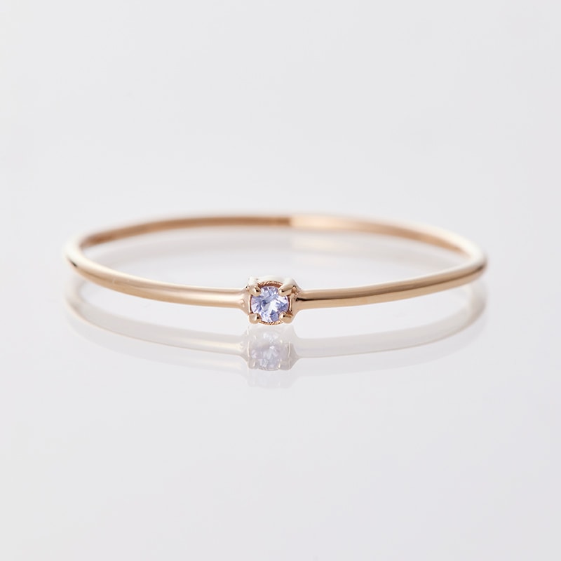 タンザナイト k10YG リング12号 12月 誕生石】K10YG 1粒タンザナイト