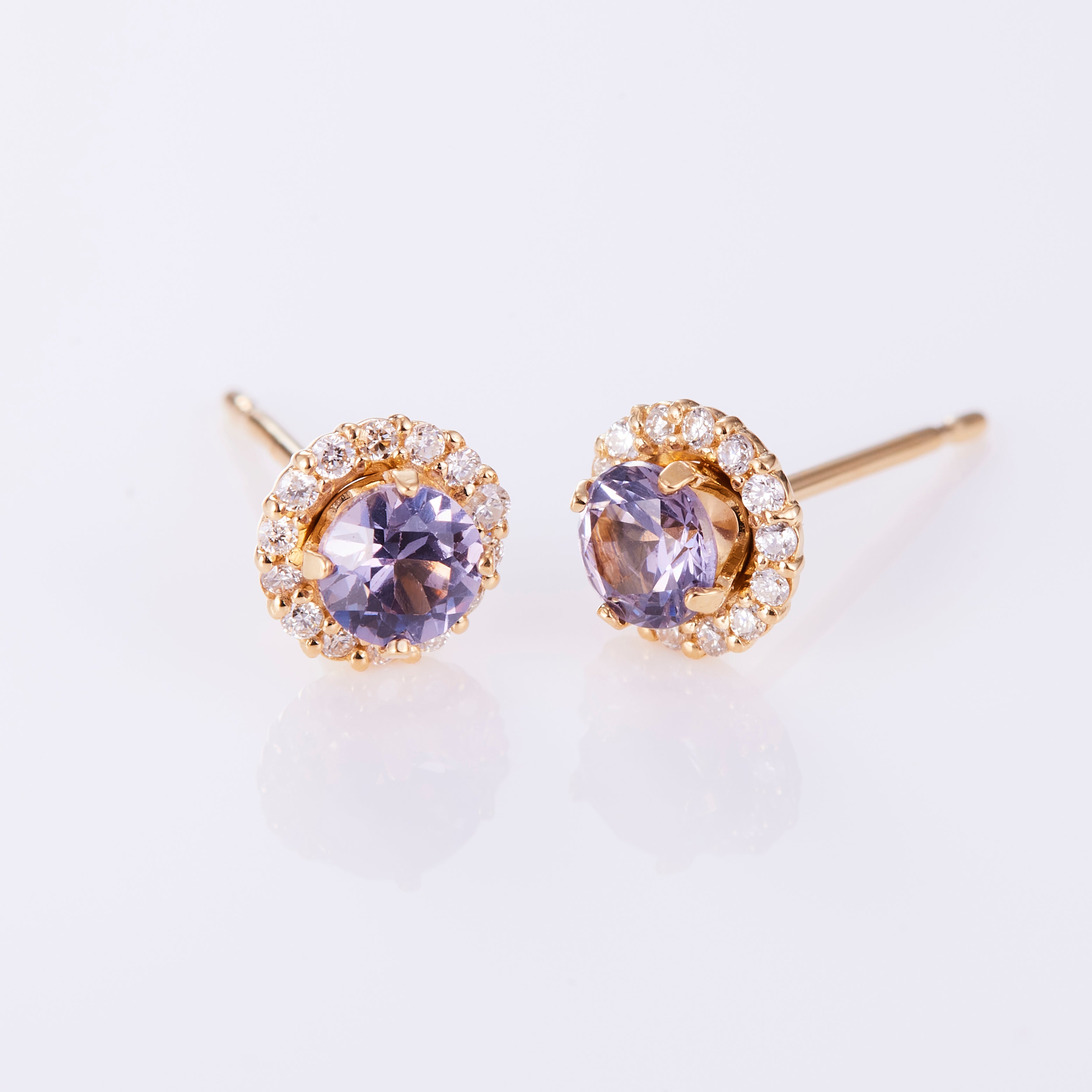 K18YG スピネル ジョリフィーユ ピアス パープル – COLETTE GIFT