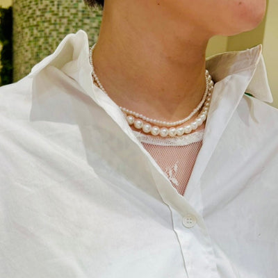 レース×パールで春のトレンドスタイル