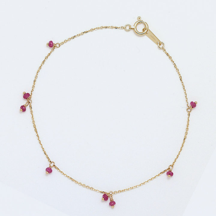 K10YG ルビー エミリー ブレスレット