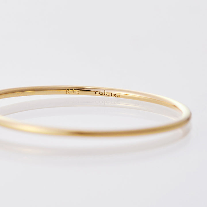 WEB限定【3月 誕生石】K18YG 1粒アクアマリン誕生石リング / 誕生石ピンキーリング 1～18号【オーダーメイド商品】