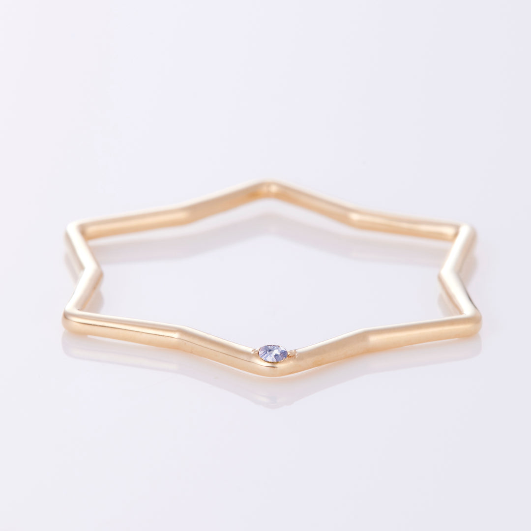 【12月 誕生石】K10YG 星に願いを 誕生石 ペンダントトップ タンザナイト【オーダーメイド商品】