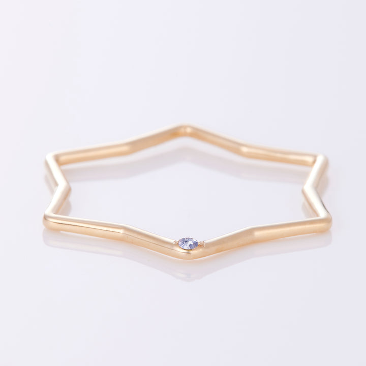 【12月 誕生石】K10YG 星に願いを 誕生石 ペンダントトップ タンザナイト【オーダーメイド商品】