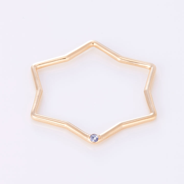 【12月 誕生石】K10YG 星に願いを 誕生石 ペンダントトップ タンザナイト【オーダーメイド商品】