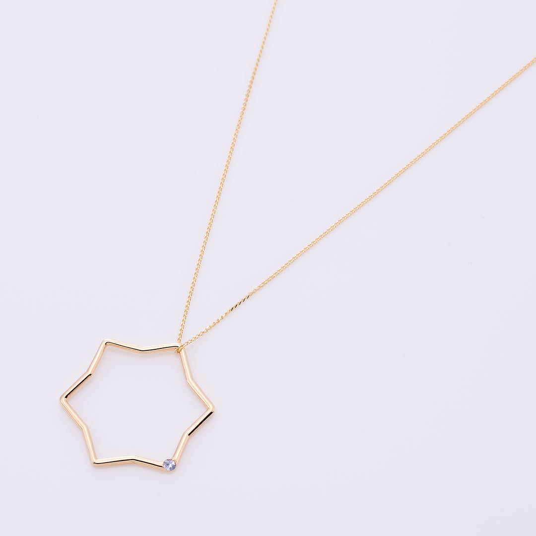 【12月 誕生石】K10YG 星に願いを 誕生石 ペンダントトップ タンザナイト【オーダーメイド商品】