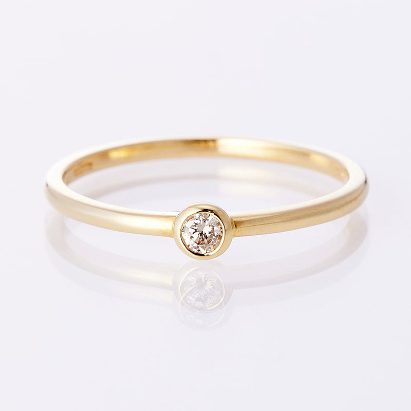 K18YG 1 Diamond Julietta Ring