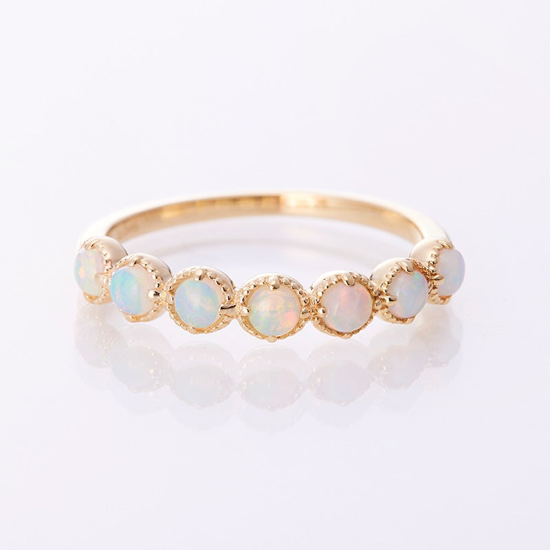 K10YG Enfis Opal Cabochon Ring