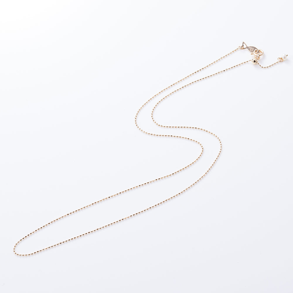 K10YG ボールチェーン ネックレス 45cm
