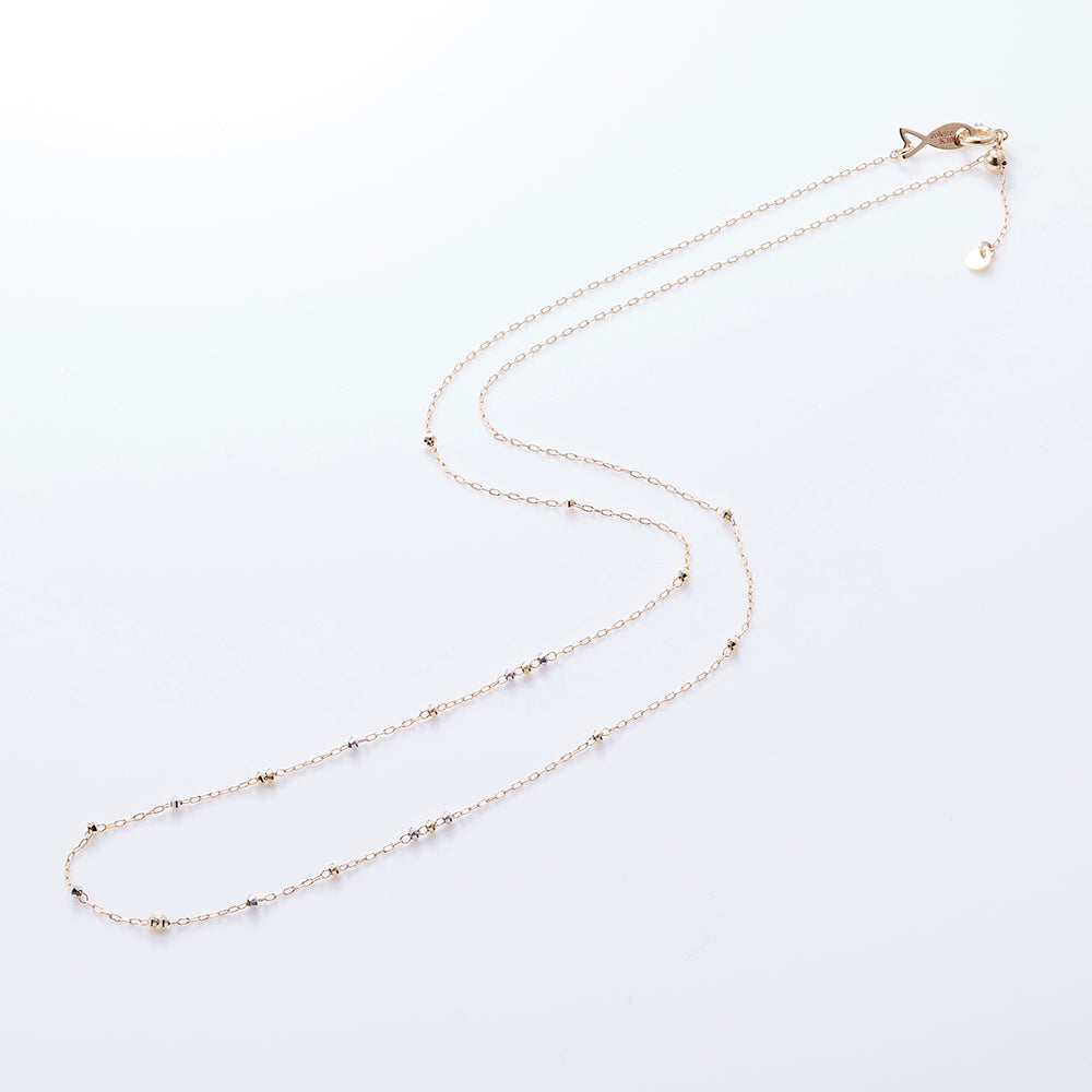 Colette 10Ｋ ホワイトゴールド チェーンネックレス 80cm ジュエリースタジオ プラスター チェーン ネックレス 10K 10金