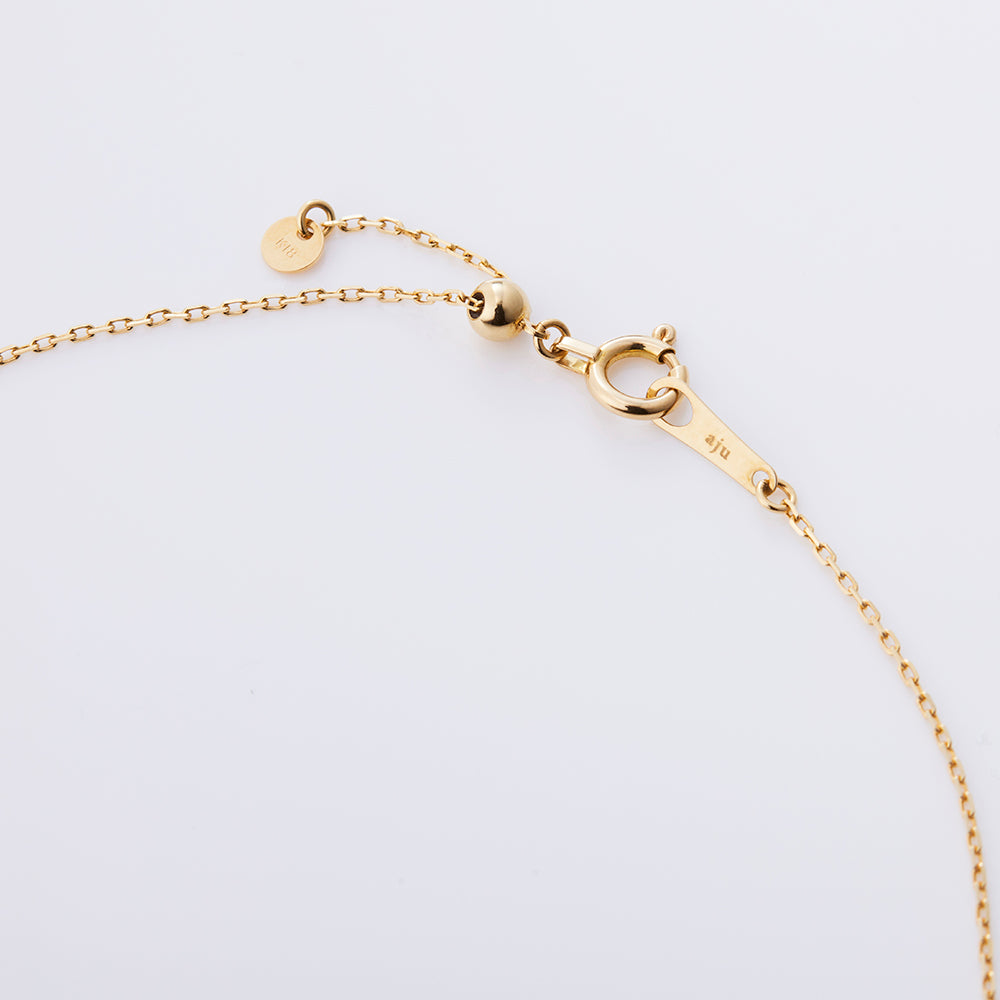K18YG ダイヤ ペアシェイプカット ゴールド枠 ネックレス（0.8ct）