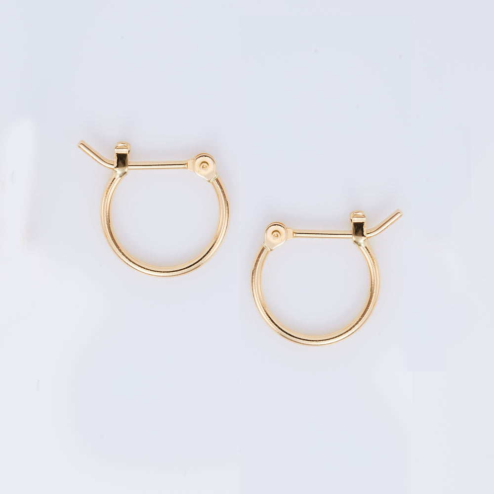 K18YG Hoop Earrings S