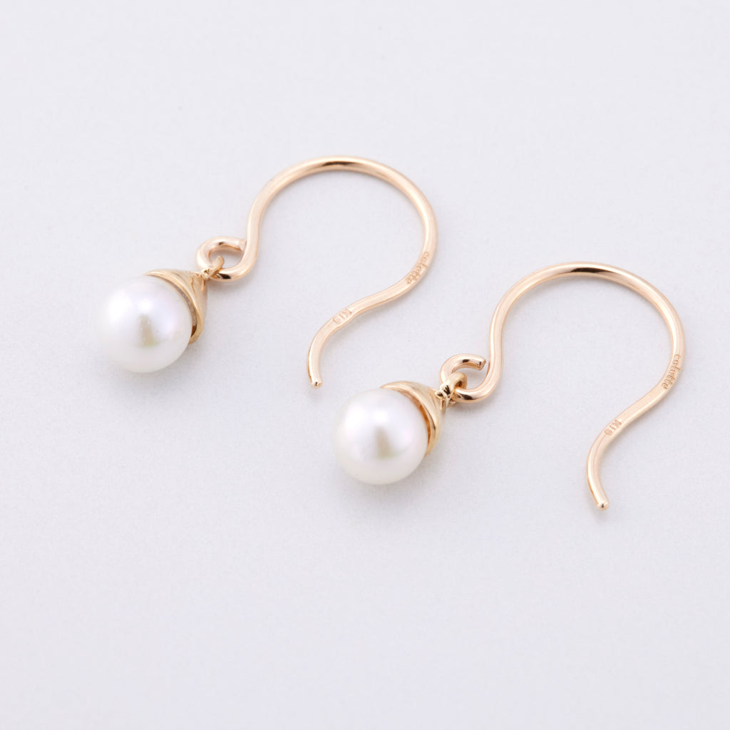 K10YG 1粒アコヤパール どんぐり ピアス – COLETTE GIFT