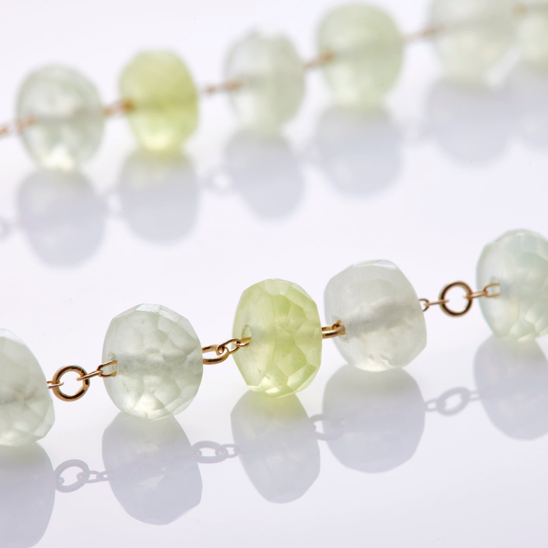K10YG Seasonal Necklace Prehnite