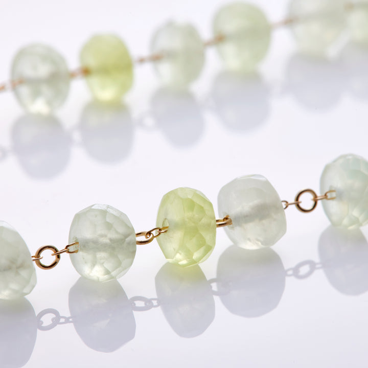 K10YG Seasonal Necklace Prehnite