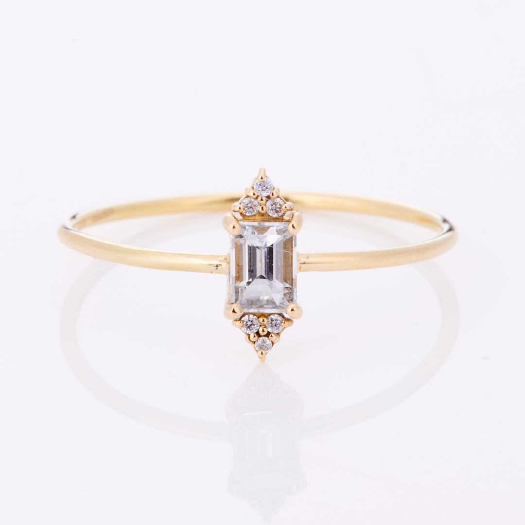 K18YG ダイヤ リング