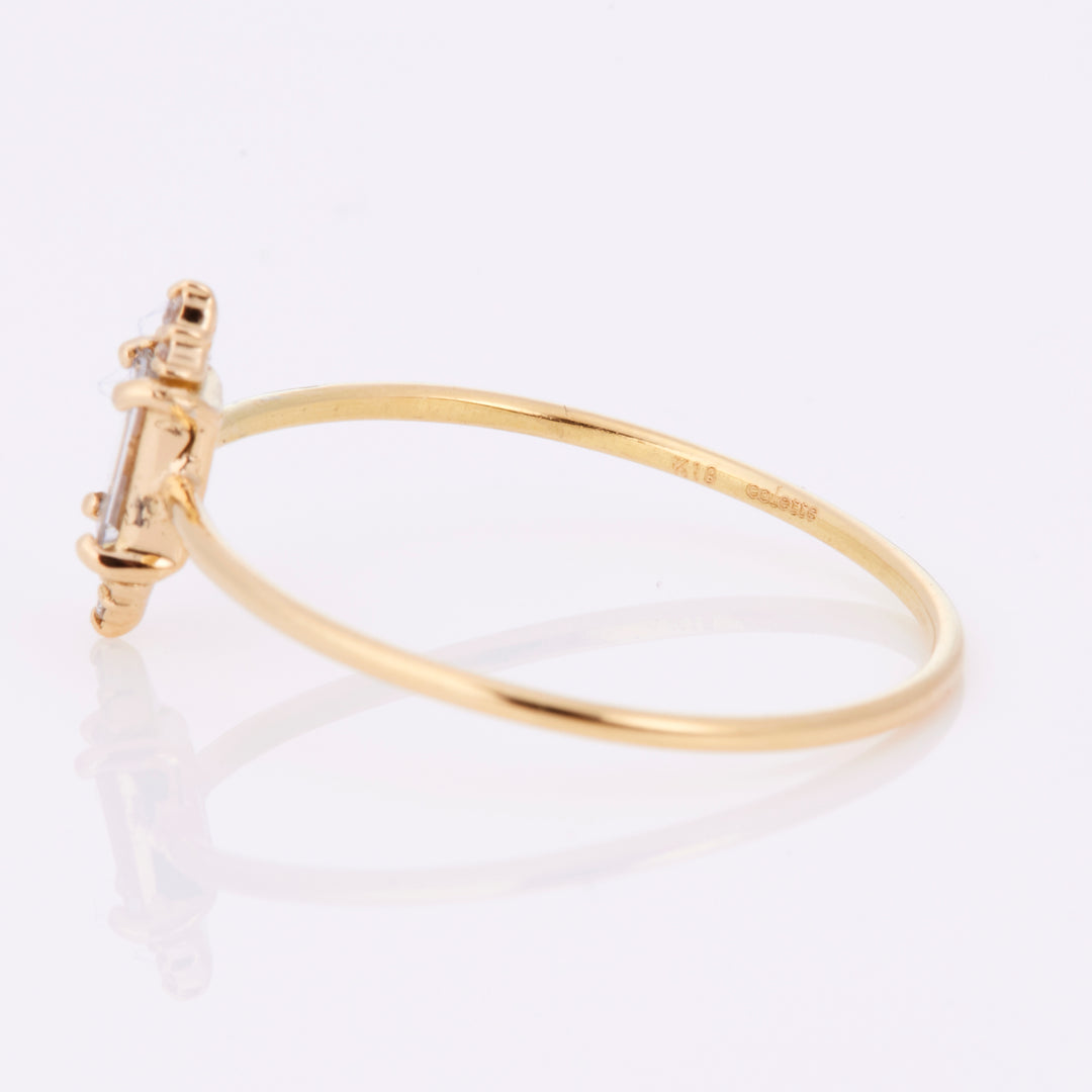 K18YG ダイヤ リング