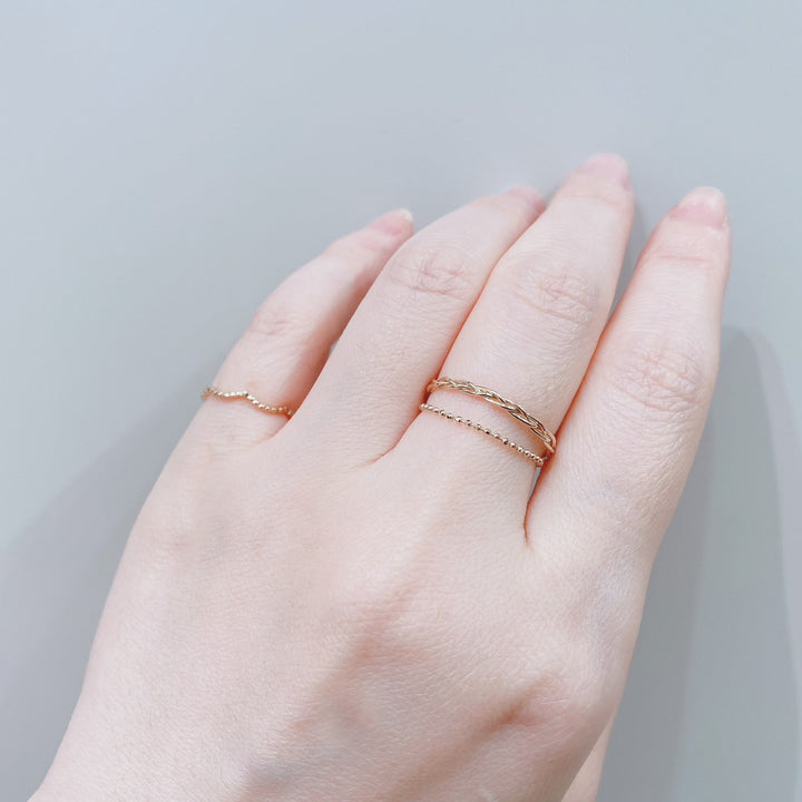 K10YG トロア ピンキーリング