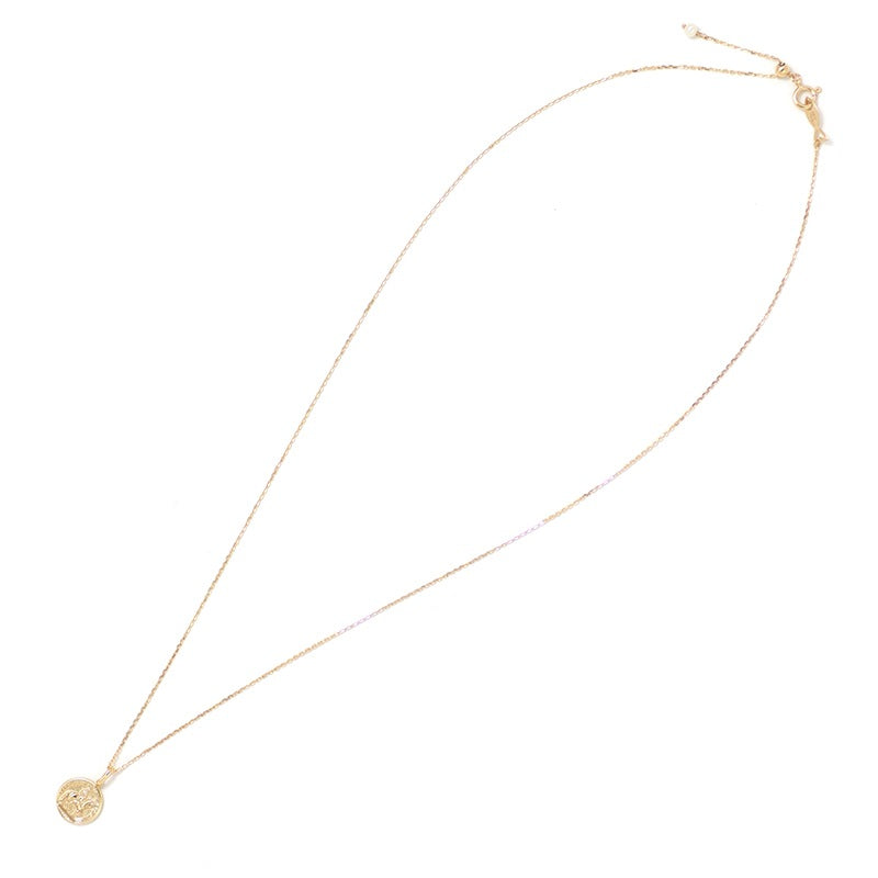 K10YG コインモチーフ ペンダントトップ（S）