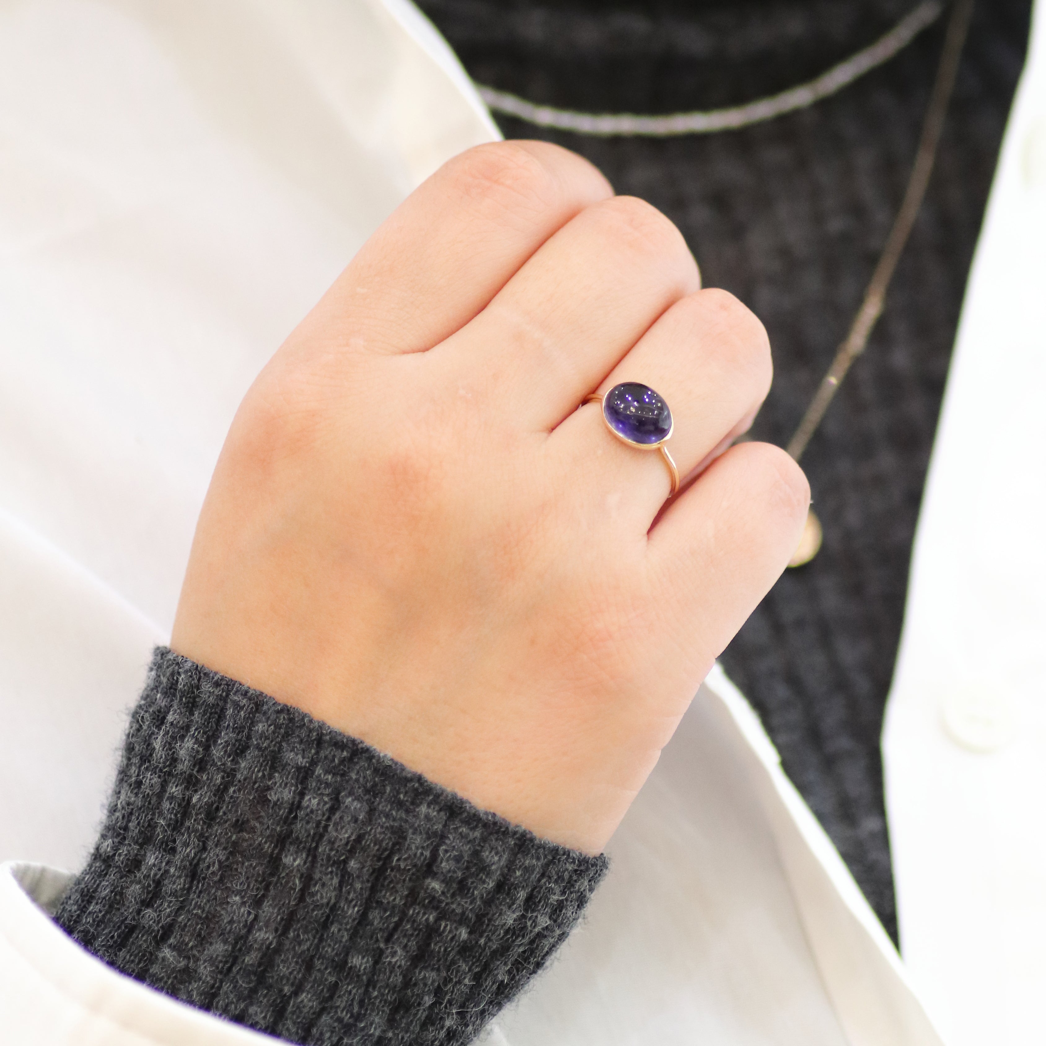 K10YG アイオライト シャルロットリング holizontal – COLETTE GIFT