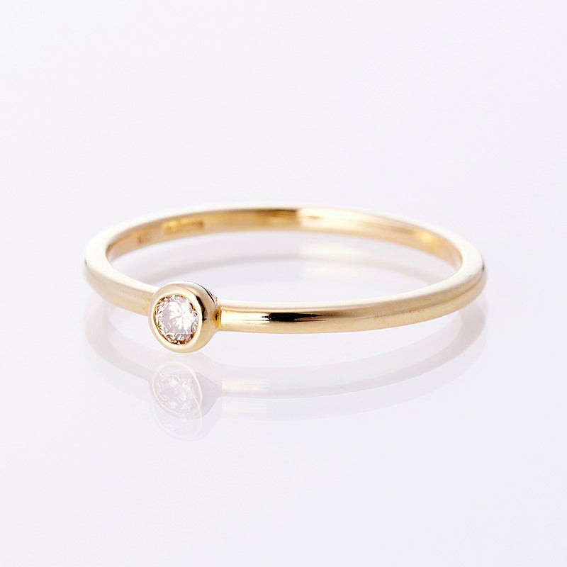 K18YG 1 Diamond Julietta Ring
