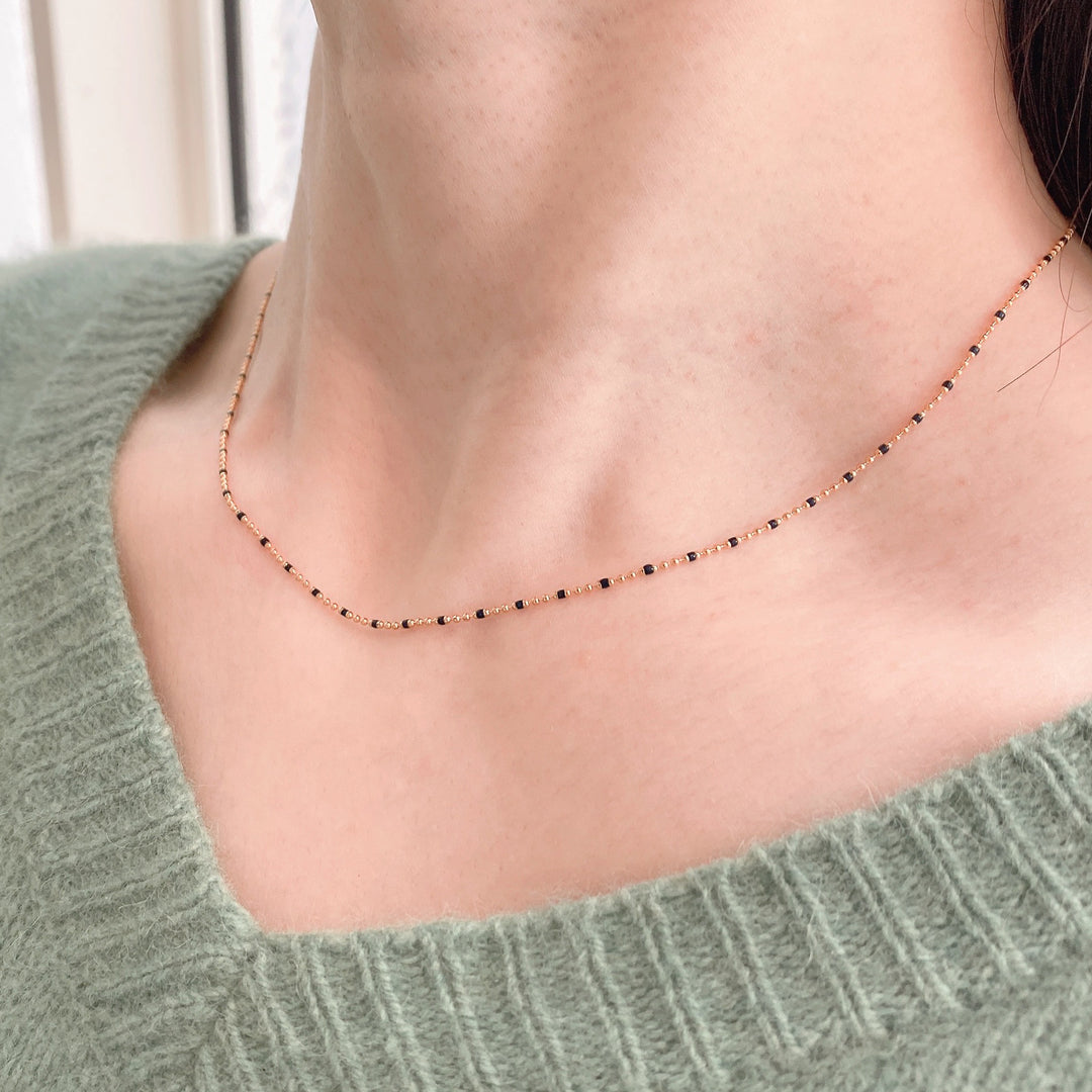 ルミネ ネックレス 4月 ブラック