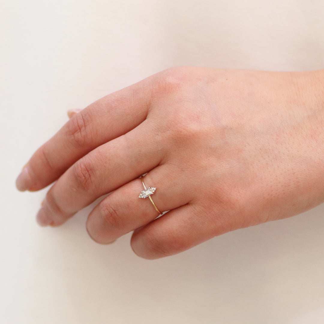 K18YG ダイヤ リング