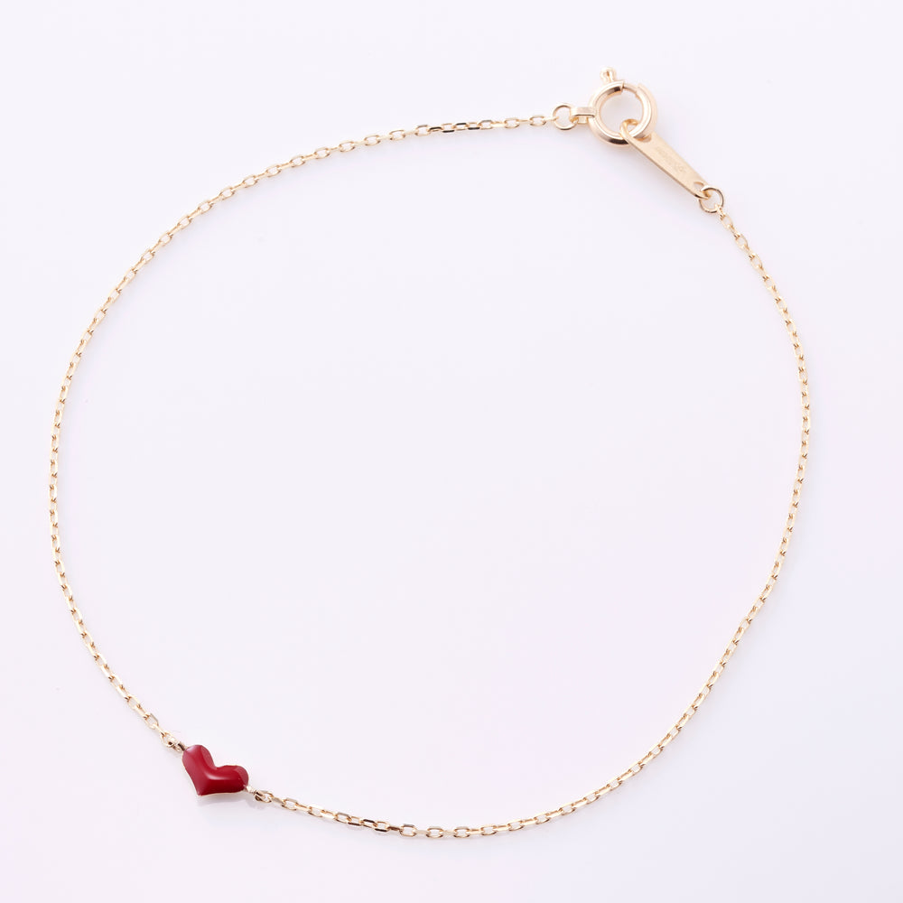 K10YG Mila Heart Bracelet
