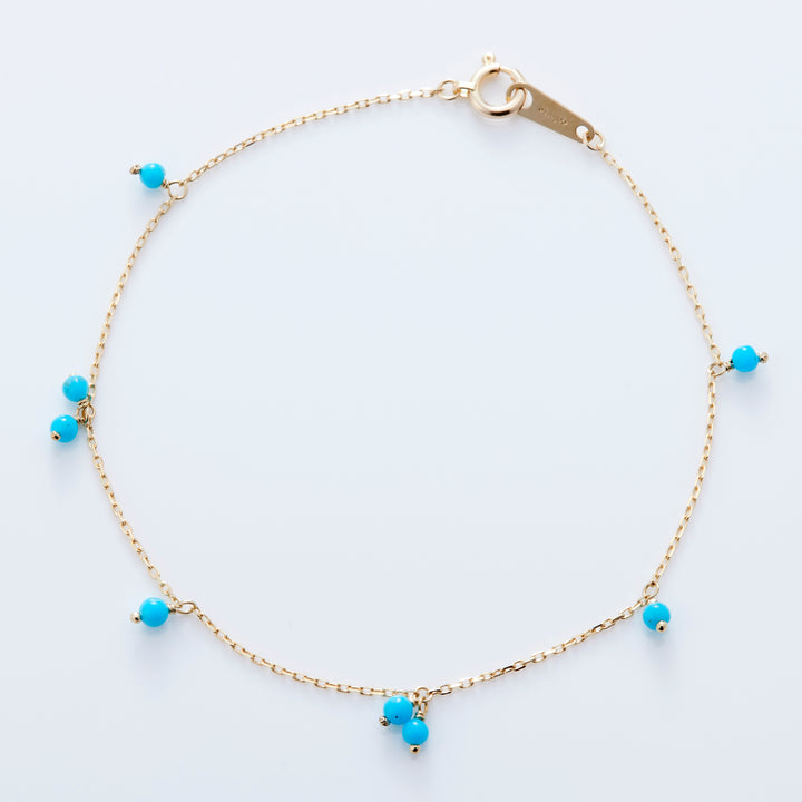 K10YG ターコイズ エミリー ブレスレット