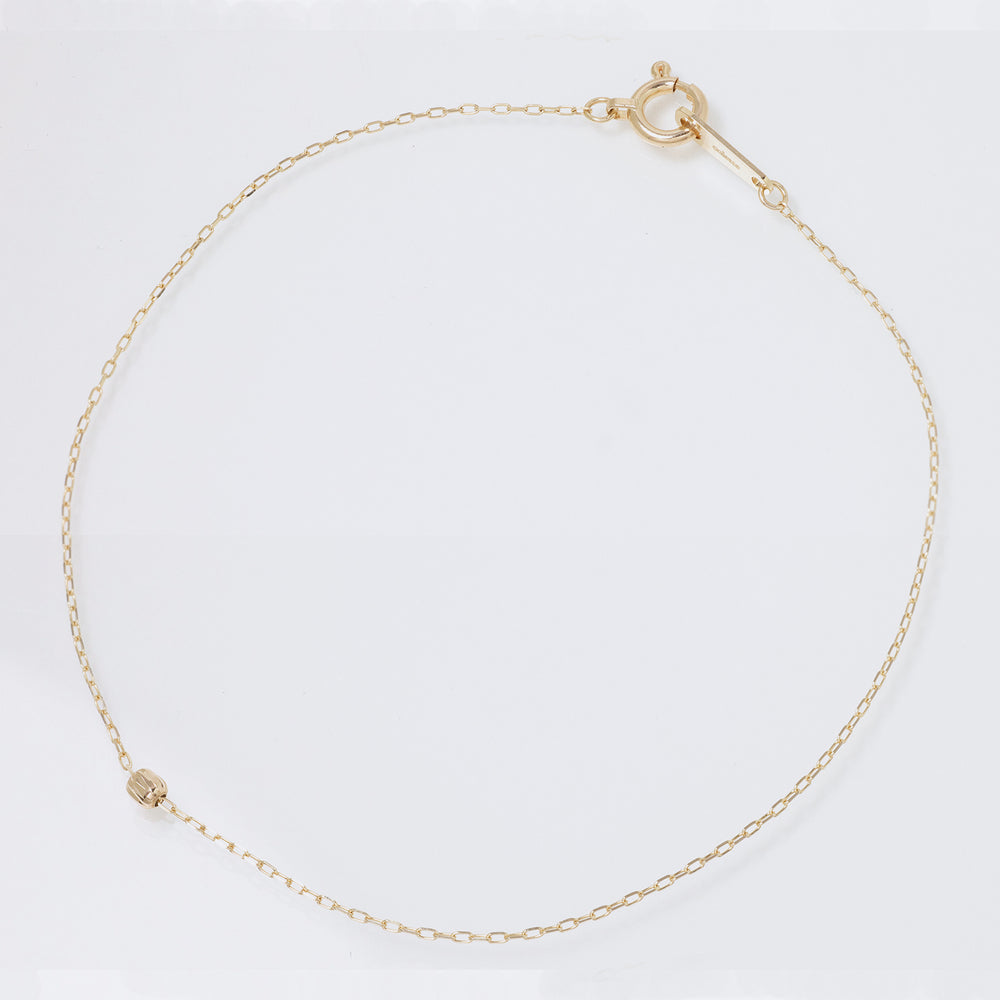 K10YG 1 Striped Ball Chain Bracelet