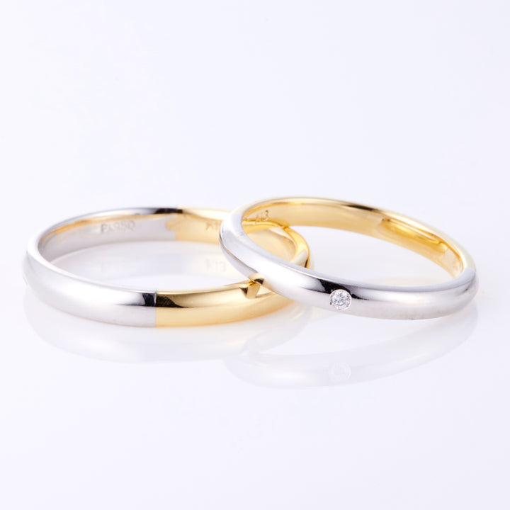 マリッジ ラルジュ プラチナ×ゴールド  Lady’s