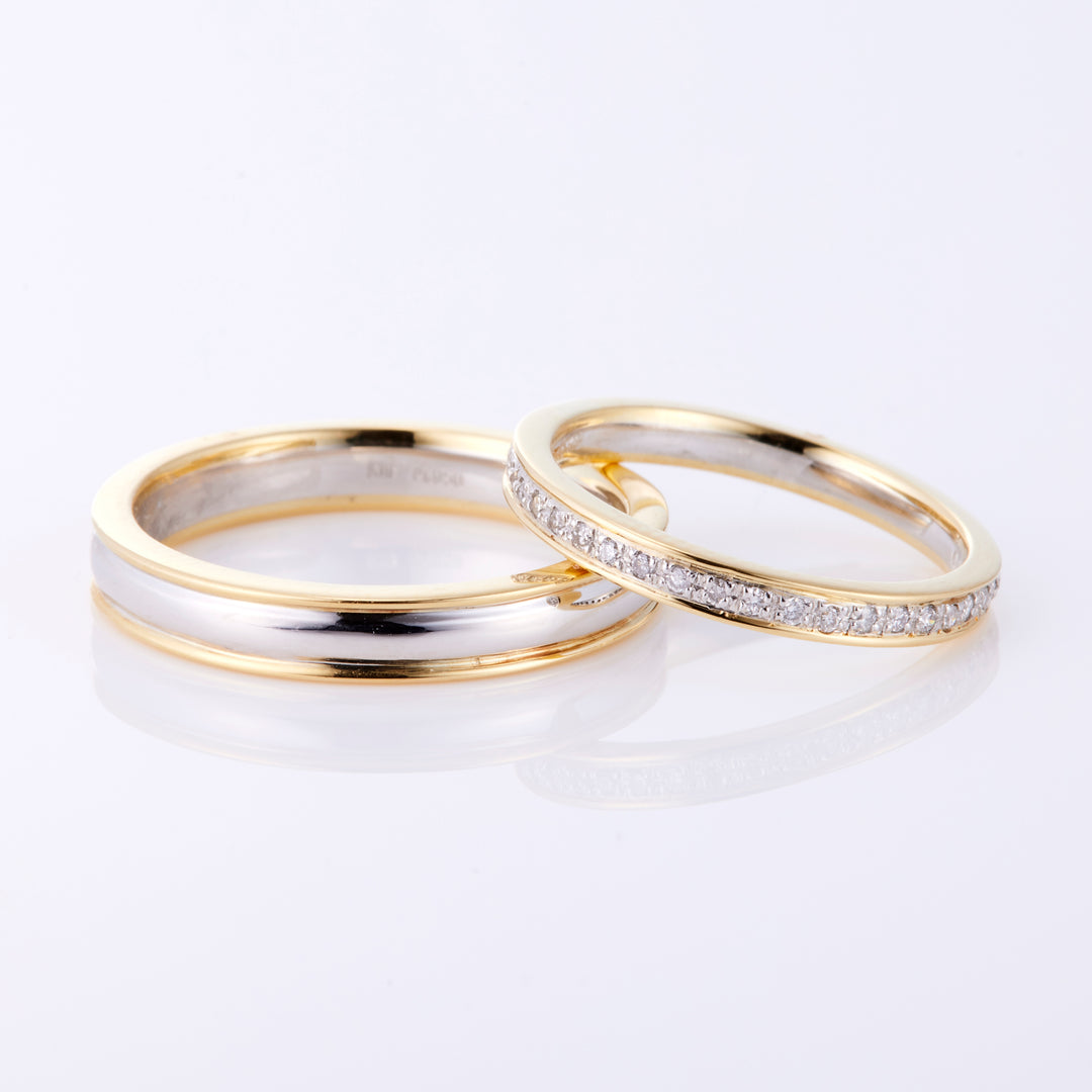 マリッジ パルミエ プラチナ×ゴールド Men's