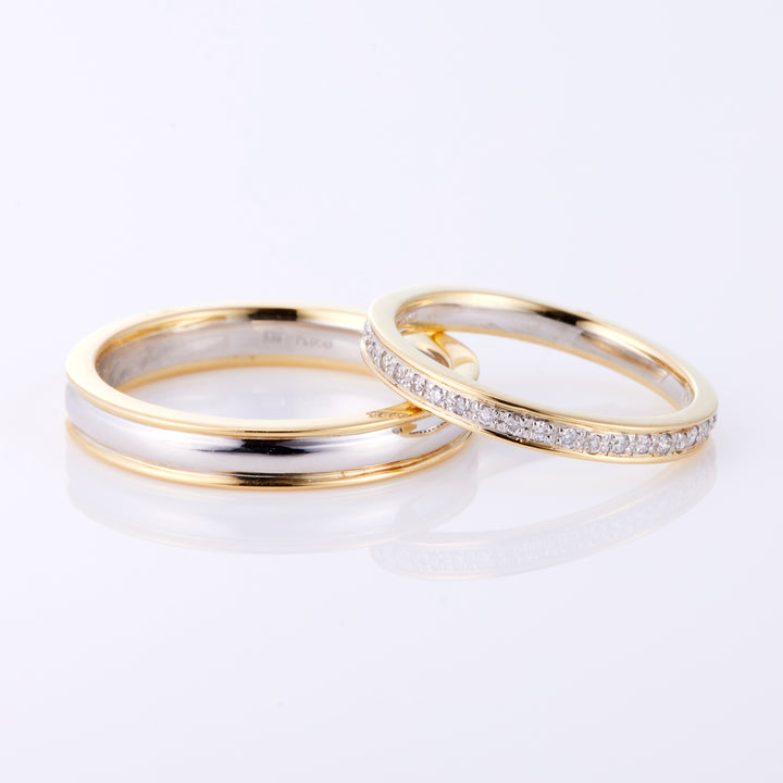 マリッジ パルミエ プラチナ×ゴールド Men's