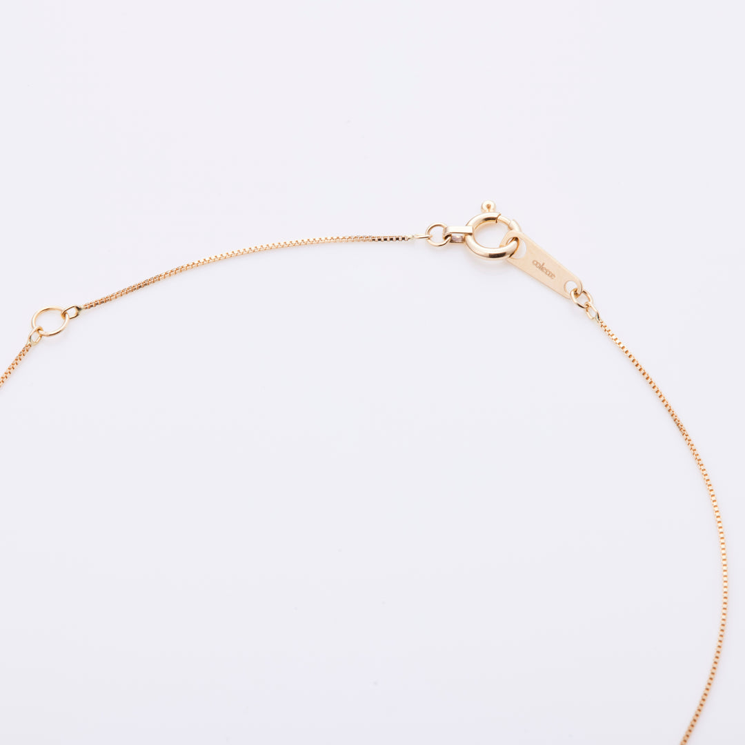 K10YG ルベライト マロン Vチェーンネックレス