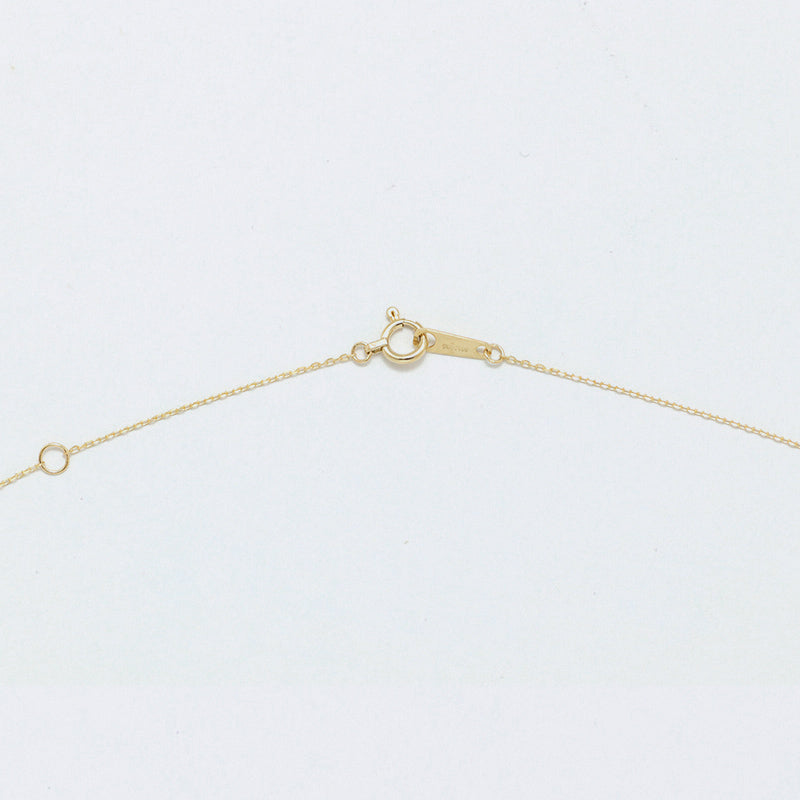 K10YG サファイア お花 ダイヤ ネックレス