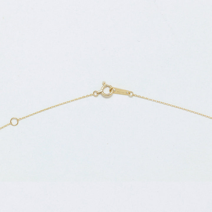K10YG サファイア お花 ダイヤ ネックレス