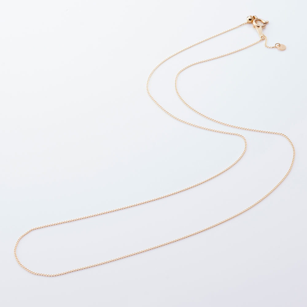 18K Yellow Gold Bruno Chain Necklace 45cm