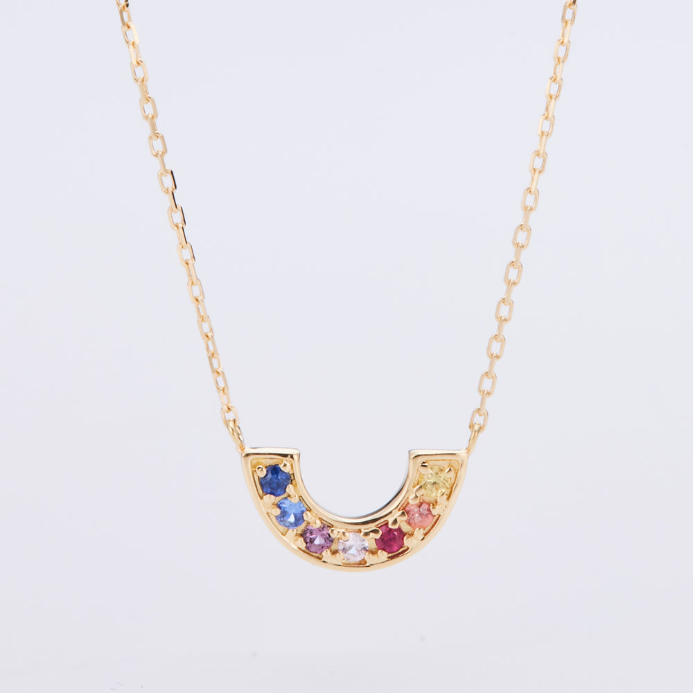 K18YG Rainbow Necklace