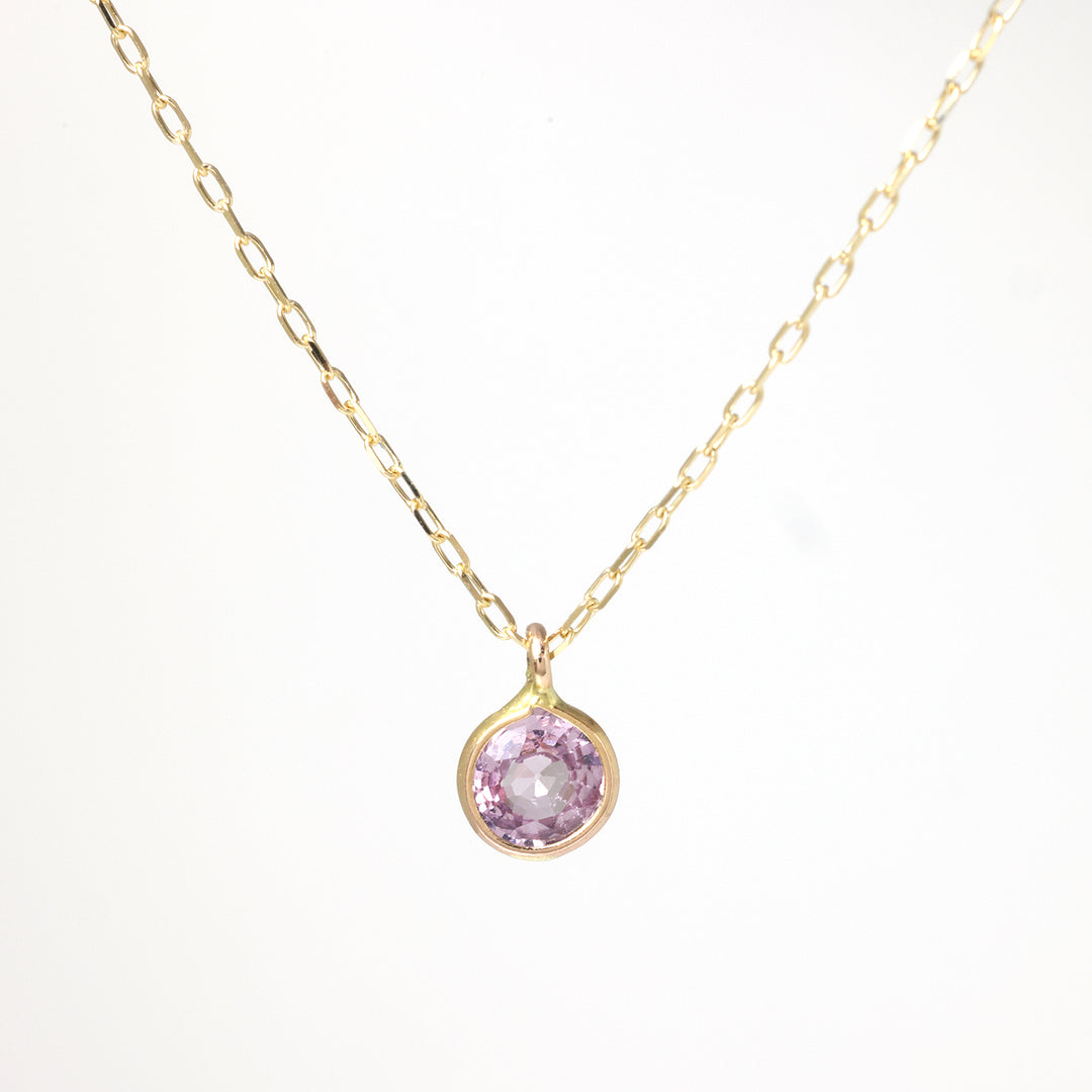 K10YG プレシャスサファイア RD ネックレス ピンク