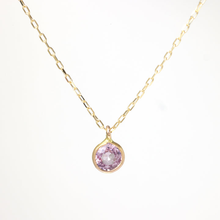 K10YG プレシャスサファイア RD ネックレス ピンク