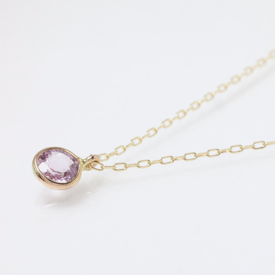 K10YG プレシャスサファイア RD ネックレス ピンク