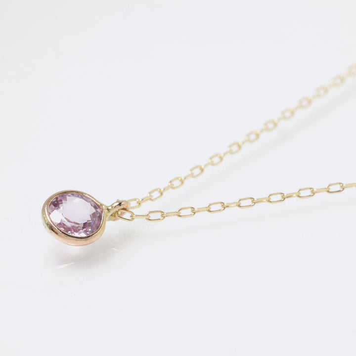 K10YG プレシャスサファイア RD ネックレス ピンク