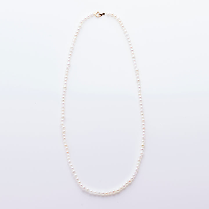 K18YG ベビー アコヤパール サイズ グラデーション 1連 ネックレス