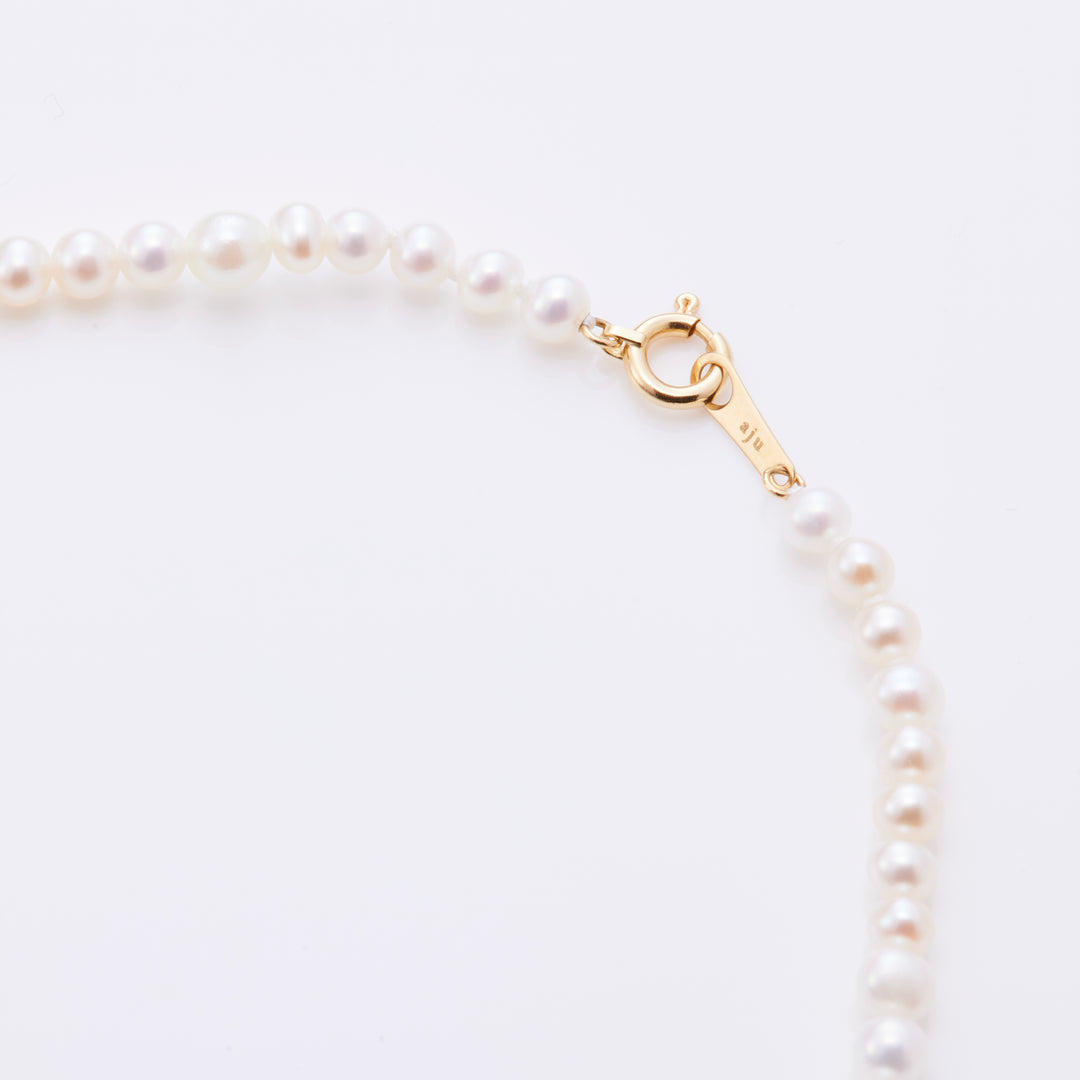 K18YG ベビー アコヤパール サイズ グラデーション 1連 ネックレス