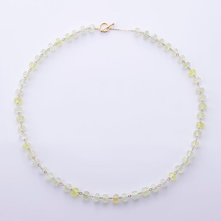 K10YG Seasonal Necklace Prehnite