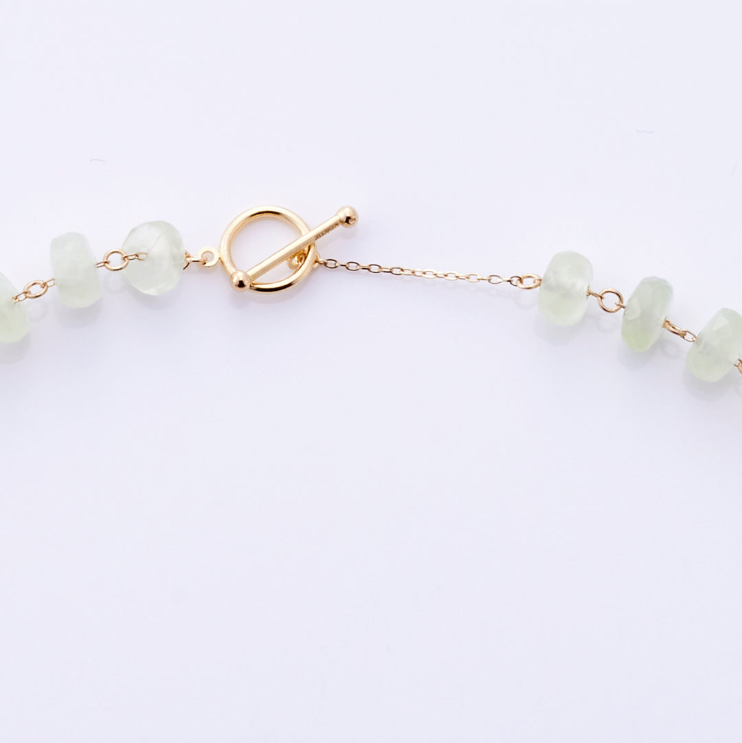 K10YG Seasonal Necklace Prehnite