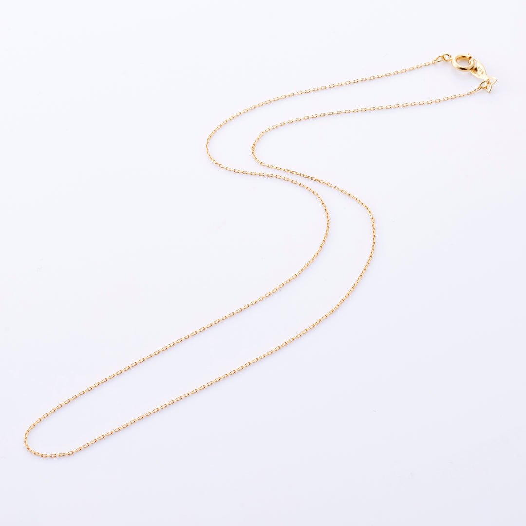 Silver A-chain necklace 40cm (gold)