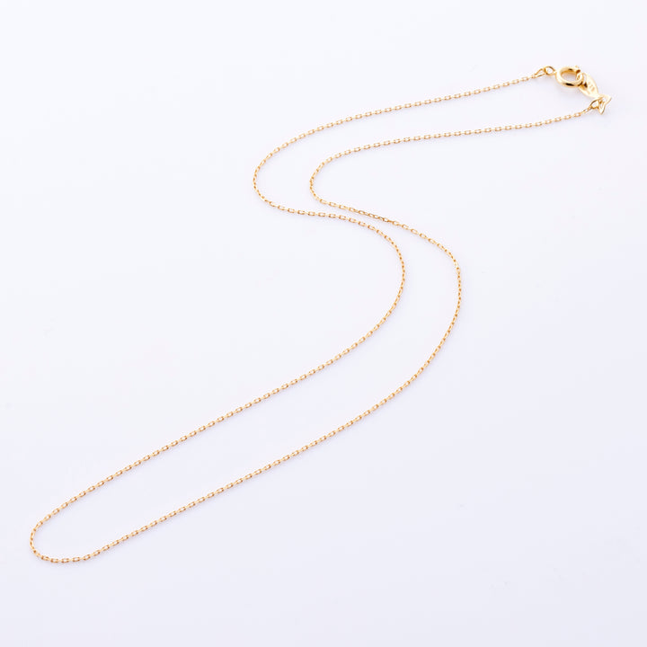 Silver A-chain necklace 40cm (gold)