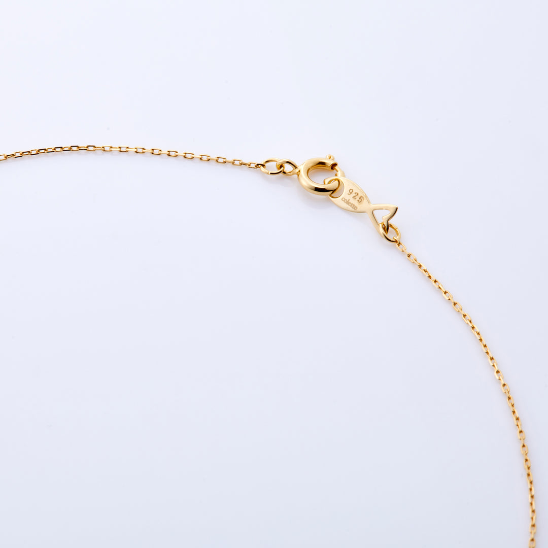 Silver A-chain necklace 40cm (gold)