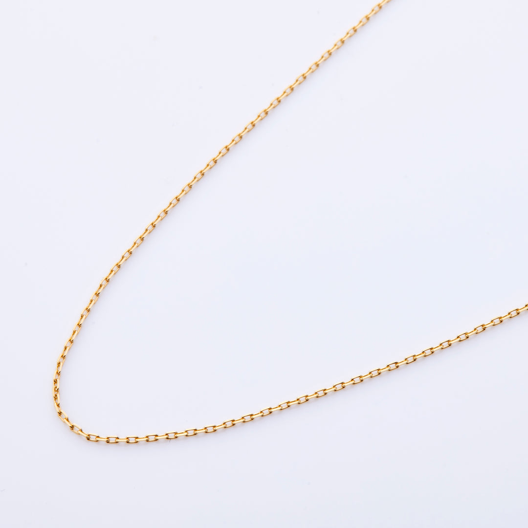 Silver A-chain necklace 40cm (gold)