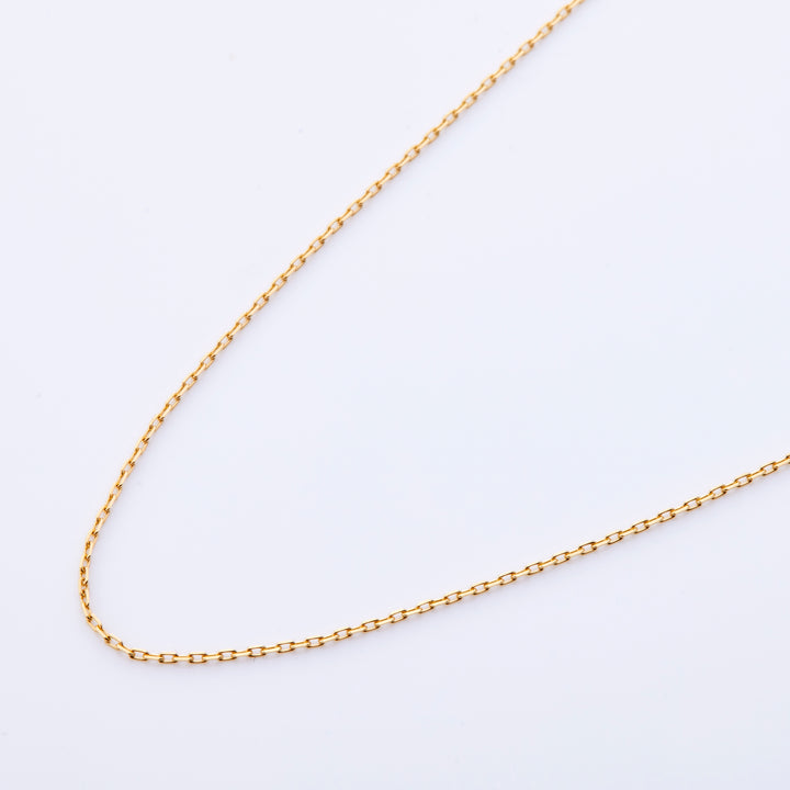 Silver A-chain necklace 40cm (gold)
